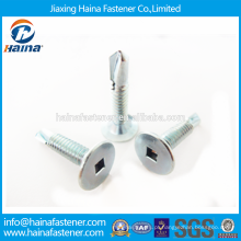 China Supplier No estoque Aço inoxidável ss304 / ss316 Square Drive parafuso de cabeça de panqueca.